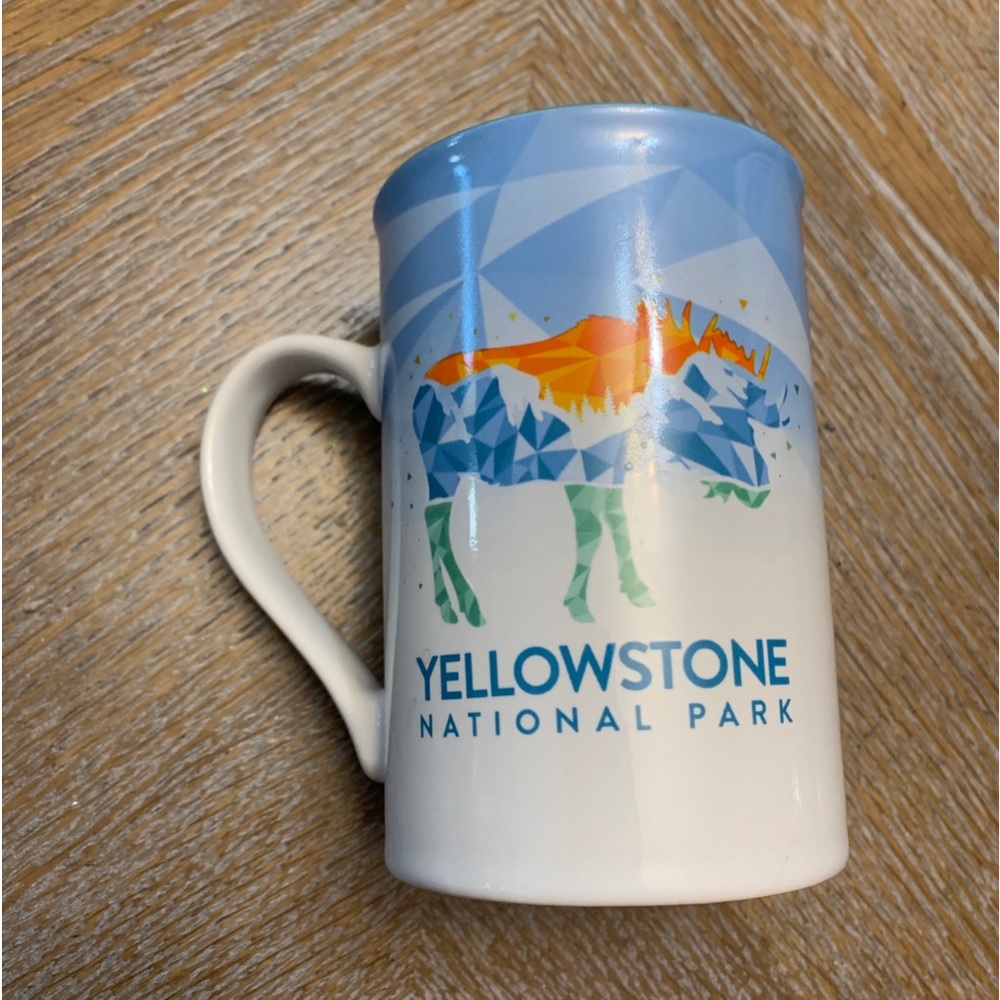 YELLOWSTONE NATIONAL PARK Mosaic Moose Coffee Mug 12 Oz